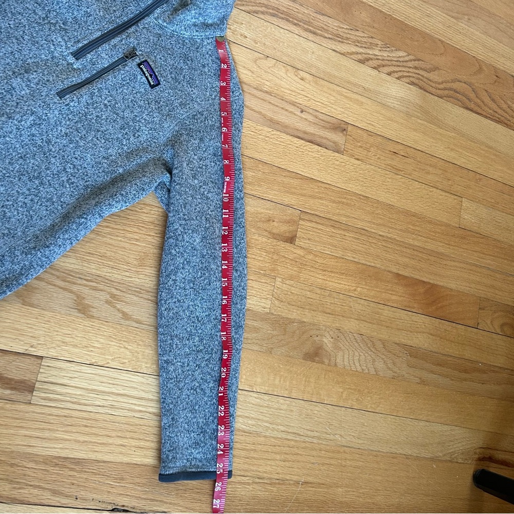 Patagonia kids Better Sweater Quarter Zip Pullover Sweater Heathered Gray XL - Picture 11 of 11